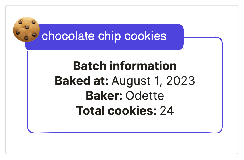This information, collected after cookies were baked, is an example of materialization metadata